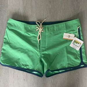 Green Women's Swimming Shorts